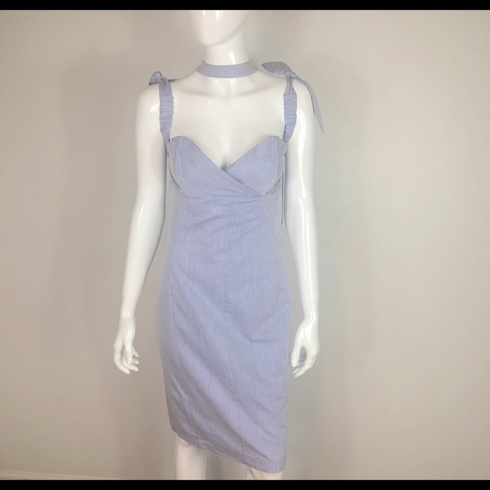 Endless Rose Light Blue Striped Dress